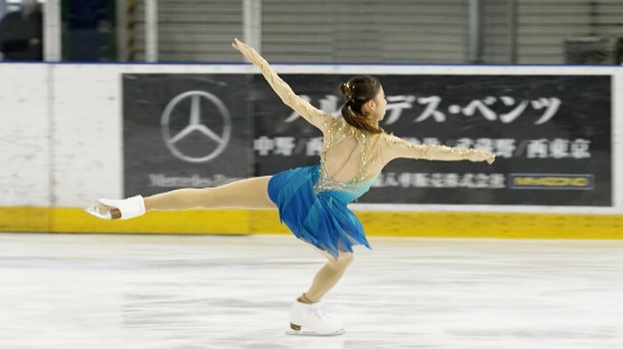 2023年東京選手権、朝の公式練習で4回転を着氷させる