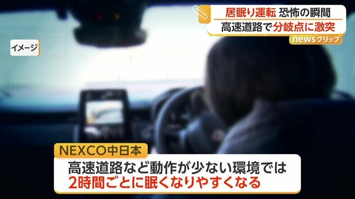 高速道路は単調な運転で眠くなりやすい