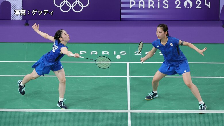 【バドミントン女子ダブルス】志田千陽と松山奈未の「シダマツ」ペアが韓国代表に敗れるもC組2位で準々決勝へ｜FNNプライムオンライン