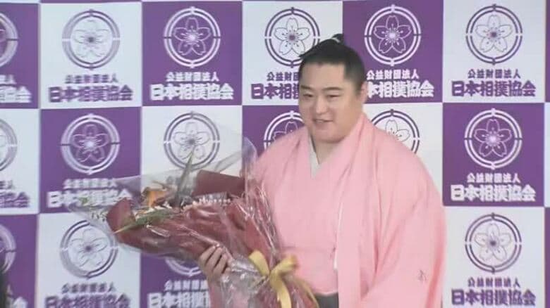 穴水町出身の元小結・遠藤が引退会見「悔いはない」｜FNNプライムオンライン