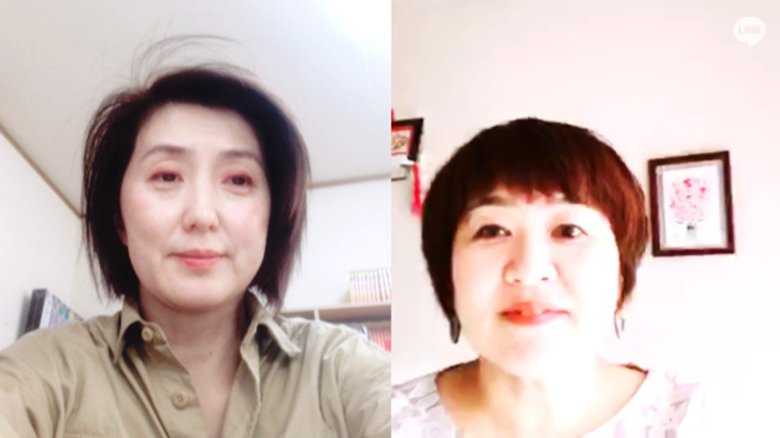 佐々木恭子アナウンサー(左)と山崎洋実さん(右)