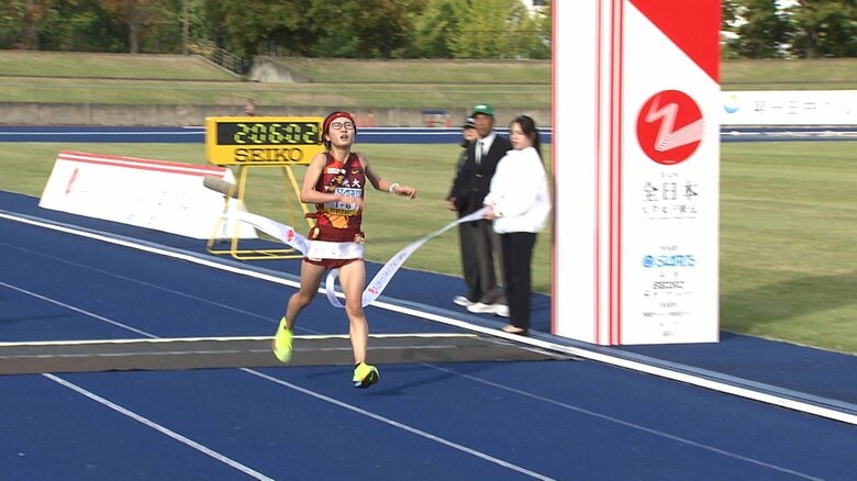 10月の全日本大学女子駅伝では4位でフィニッシュ