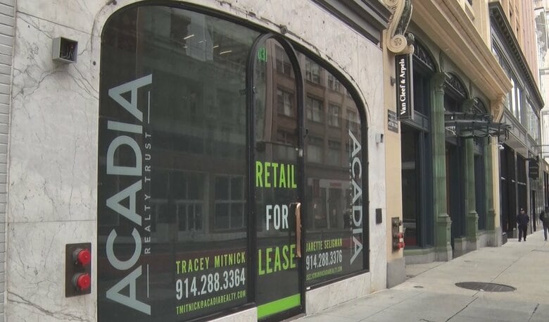 サンフランシスコ中心部では空き店舗が目立った