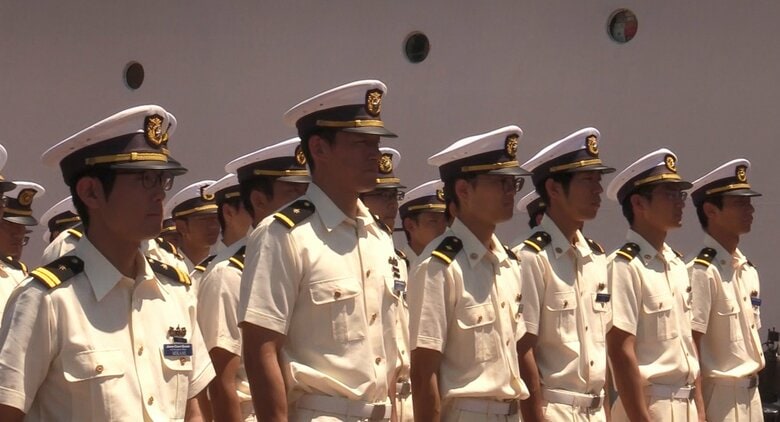 ボルチモアに到着した海上保安庁の実習生たち