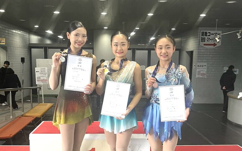 ジュニア女子表彰台（西日本選手権）