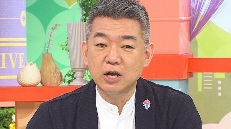 橋下徹氏 関西テレビ「旬感LIVEとれたてっ！」より