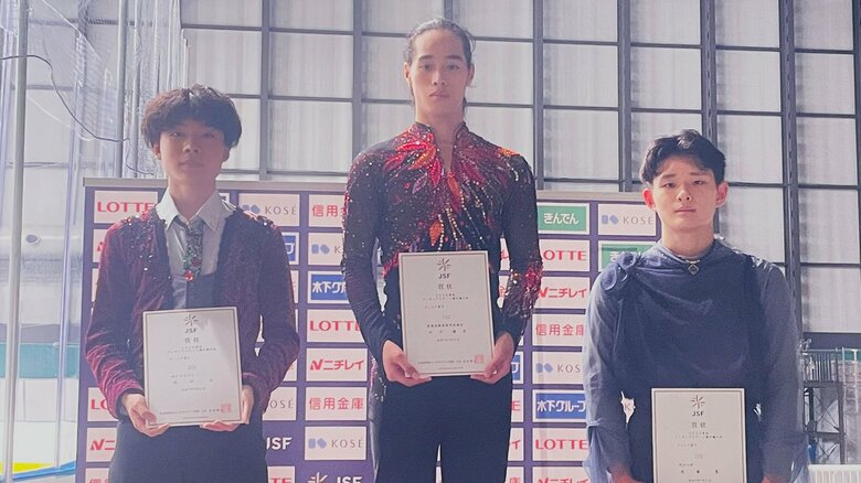 ジュニア男子表彰台（東京選手権）