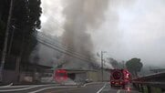 福井県内トップクラスの生産量…撚糸工場で火災　出火から7時間…消火活動続く　約340戸が停電、住民ら一時避難