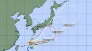 【台風情報】非常に強い台風26号の進路予想　27日午後9時には那覇市の東約140キロ、中心気圧945ヘクトパスカル　28日午前9時には、非常に強い勢力で南大東島の北北西約140キロに達する予想