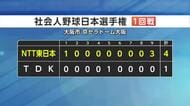 TDK、初戦突破ならず　NTT東日本に1ー4で敗れる　社会人野球日本選手権　