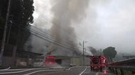 出火から7時間…消火活動続く　福井県内トップクラスの撚糸工場で大規模火災　近隣住民が一時避難、約340戸が停電