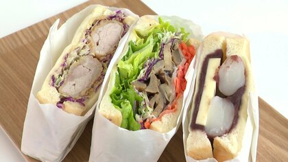 2時間半で100個が完売　「働く人のランチ需要に」県庁近くのオフィス街にサンドイッチ専門店　コリコリ食感の「黒あわび茸」や「信州味噌カツ」「白玉あんバタ」など　首都圏から移住の夫婦がオープン　長野