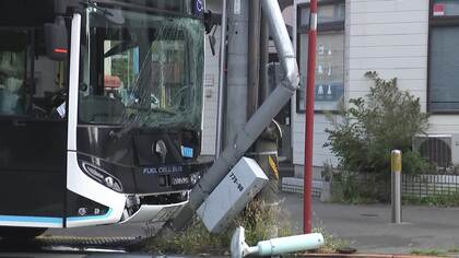 「蚊を追い払おうとした」都営バスが信号機に衝突　運転手ハンドル操作誤る　乗客2人けが　東京・西葛西