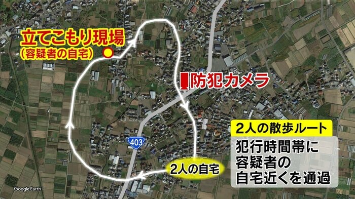 2人の散歩ルート