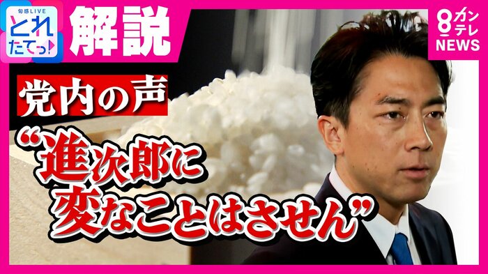 小泉進次郎農水相(関西テレビ「旬感LIVEとれたてっ!」より)