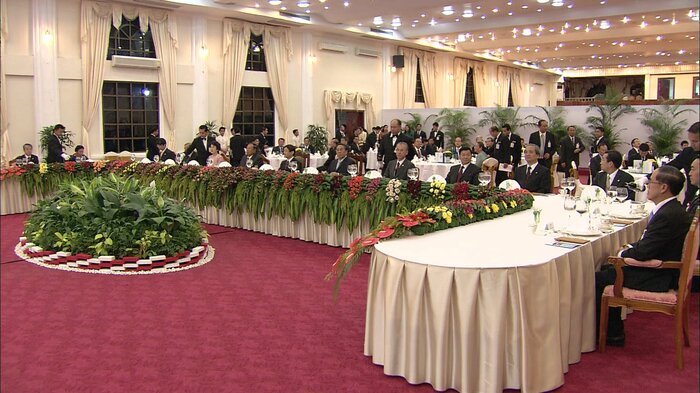 チュンマリー国家主席主催の晩さん会