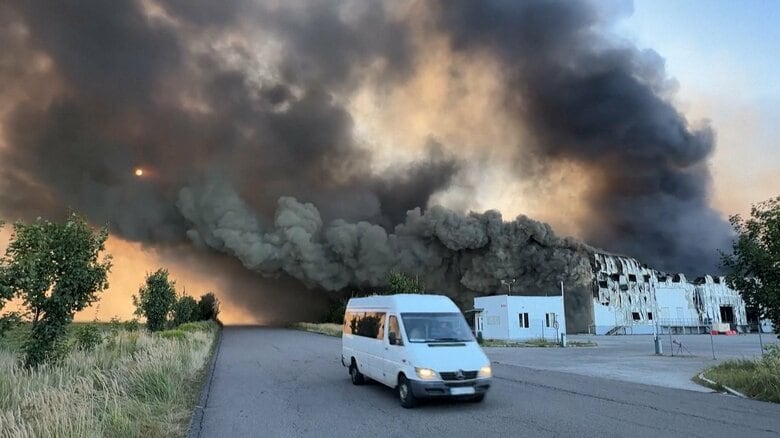 ウクライナ首都と周辺をロシア軍が攻撃　住宅や小児病院など被害　50人以上死傷　ロシアは軍需産業施設など攻撃と発表｜FNNプライムオンライン