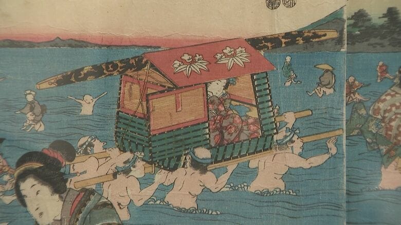 歌川広重や葛飾北斎など…江戸時代の旅の様子等描かれた浮世絵の企画展 後期の69点を展示 愛知県豊橋市｜FNNプライムオンライン