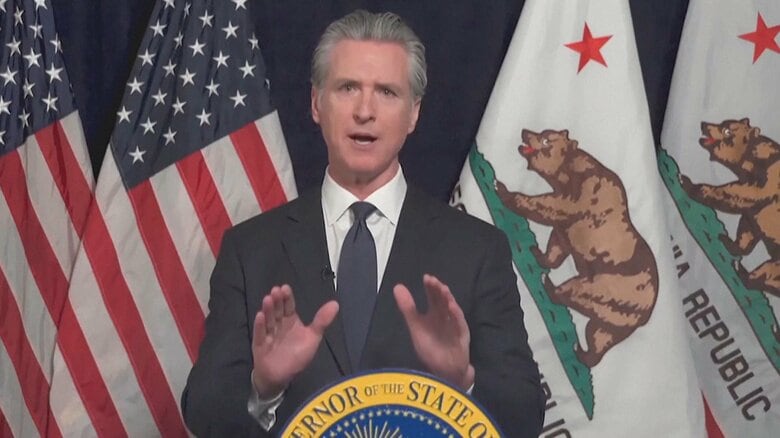 カリフォルニア州知事「大統領選への出馬検討しているから狙われている」　トランプ大統領が司法省使い自分と妻を“標的”と主張｜FNNプライムオンライン