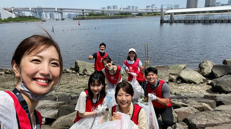 「ごみゼロの日」フジテレビアナウンサーの清掃活動
