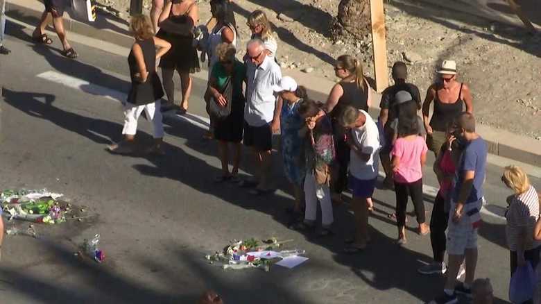 フランス・ニースで発生したテロ事件 (撮影:7月16日)