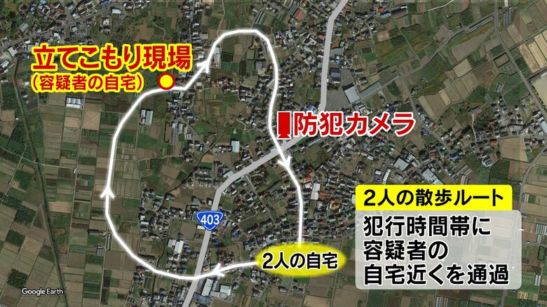 2人の散歩ルート