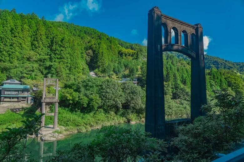 【高知】旧長瀞橋（2024年8月撮影）