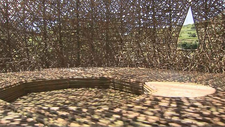 開放的な空間でリラックス