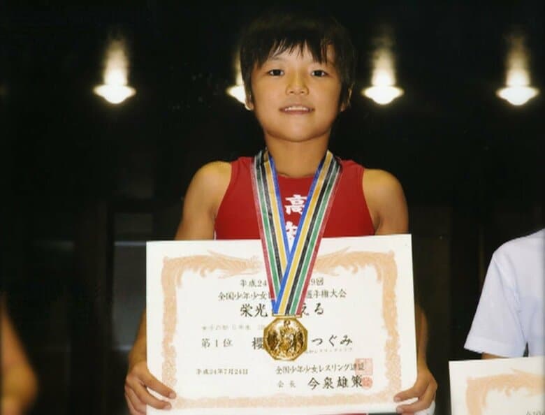 つぐみ選手は小学4年生の頃から全国大会で好成績を残すようになる