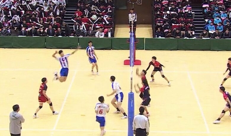 バックアタックもOK 中上選手