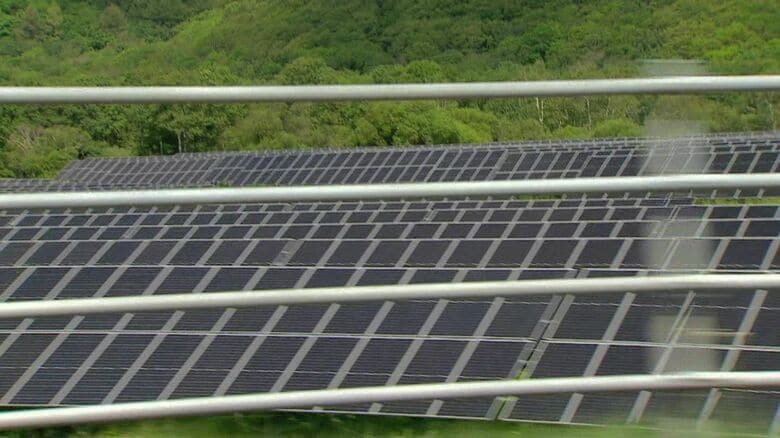 釧路湿原周辺でみられるメガソーラー