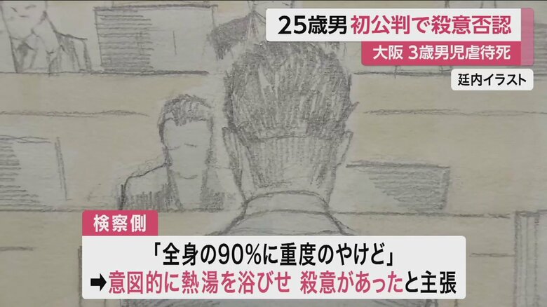 廷内イラスト（大阪地裁 22日）