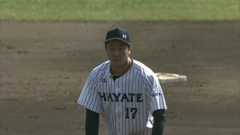 安定したピッチングを見せた二宮（3月17日）
