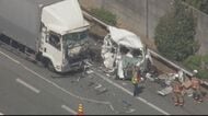 【続報】九州自動車道でトラックなど７台絡む事故　男性１人死亡　