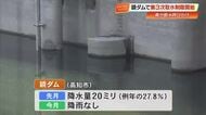 【高知】鏡ダムで『第3次取水制限』　降水量は例年の3割弱、県「このまま少雨が続くと…」