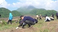 「安らかに眠ってほしい」雲仙・普賢岳の大火砕流惨事から35年を前に被災地の清掃活動　地元の中学生有志が初参加
