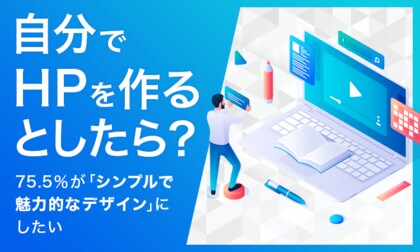 【自分でHPを作るとしたら?】75.5%が「シンプルで魅力的なデザイン」にしたい