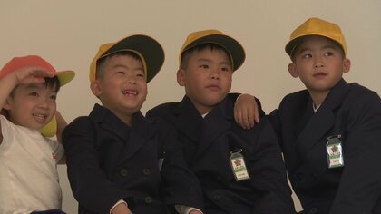 保育器のままドクターヘリに…熊本地震から7年 前震2日前に生まれた3つ子が小学校に入学【熊本発】