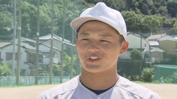 「甲子園でもチームを勝たせるピッチングをしたい」と語る堅田投手