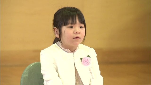 少し緊張?新一年生の柳田繭さん