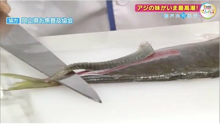 ゼイゴを取り除く作業