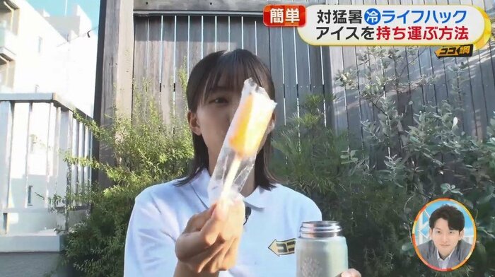 35度で1時間半放置したが、形をとどめているアイス