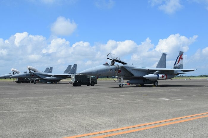 空自のF15戦闘機(時事)