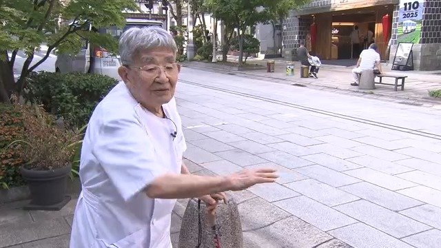 防空壕について話す北沢さん