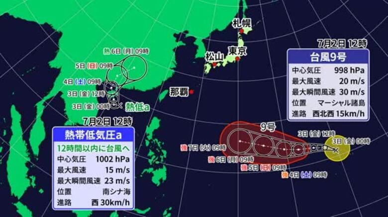 台風９号が日本の遠く離れた海上で発生　愛媛は近づけば“大雨”近づかなくても“厳しい暑さ”か【愛媛】｜FNNプライムオンライン