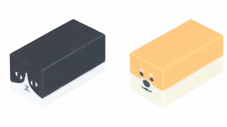 使いこむほどに愛着が湧く？猫や柴犬の形にできる「消しゴム」が可愛い…うまく“育てる”コツをサンスター文具に聞いた｜FNNプライムオンライン