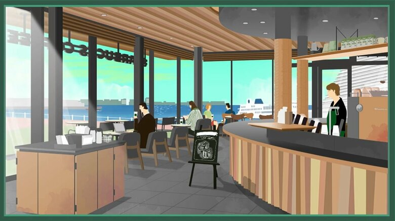 「スターバックスの窓」