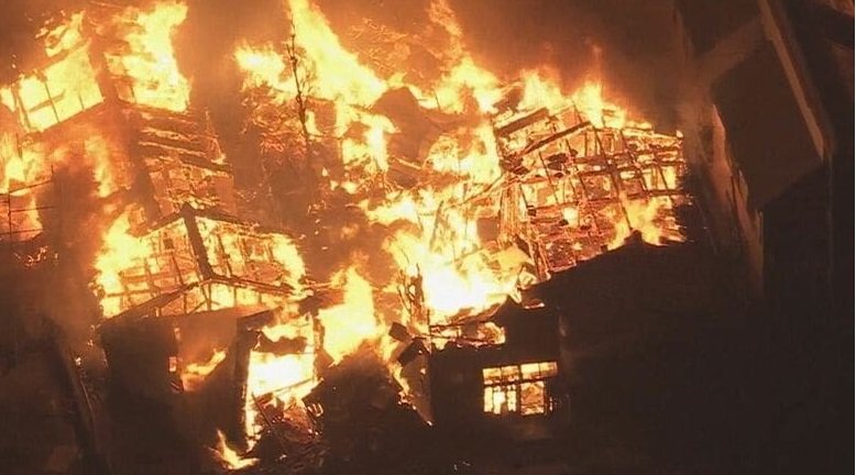 能登半島地震　石川県輪島市の大規模火災