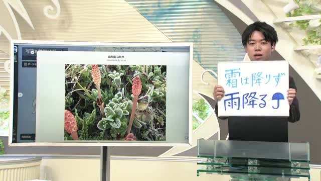 【エンドトーク】「霜は降りず雨降る」　きょうの1枚＆あすの天気のポイント　山形