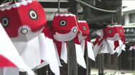 夏の風物詩「柳井金魚ちょうちん」約2500個を白壁通りに飾りつけ　柳井市の伝統工芸品　山口
